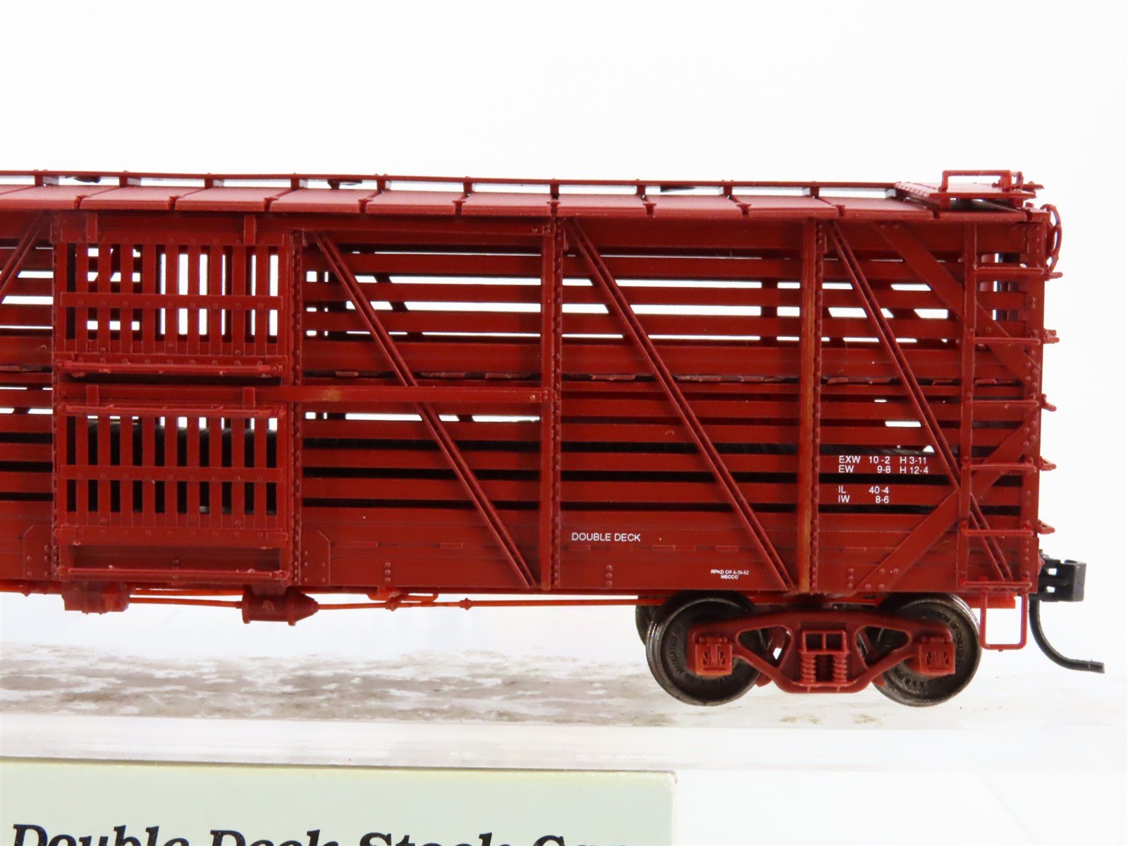 HO Scale Proto 2000 GM&O Gulf Mobile & Ohio 40' Double Deck Stock Car #109033