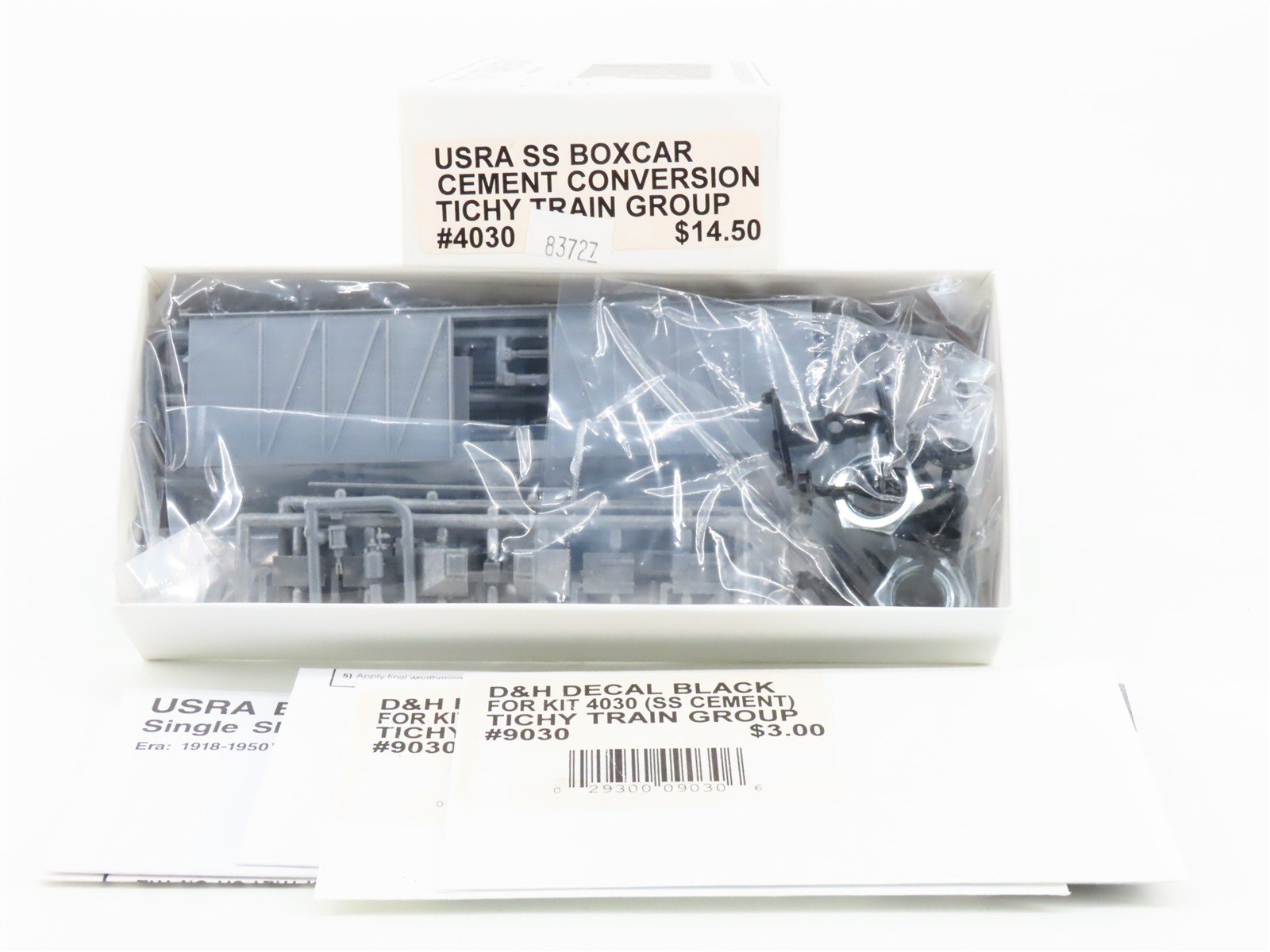 HO Scale Tichy 4030 Undecorated USRA SS Boxcar Cement Conversion Car Kit