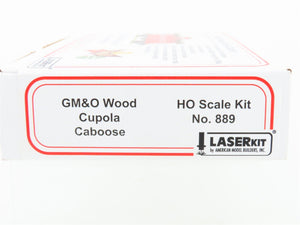 HO Scale LaserKit 889 GM&O Gulf Mobile & Ohio Wood Cupola Caboose Kit