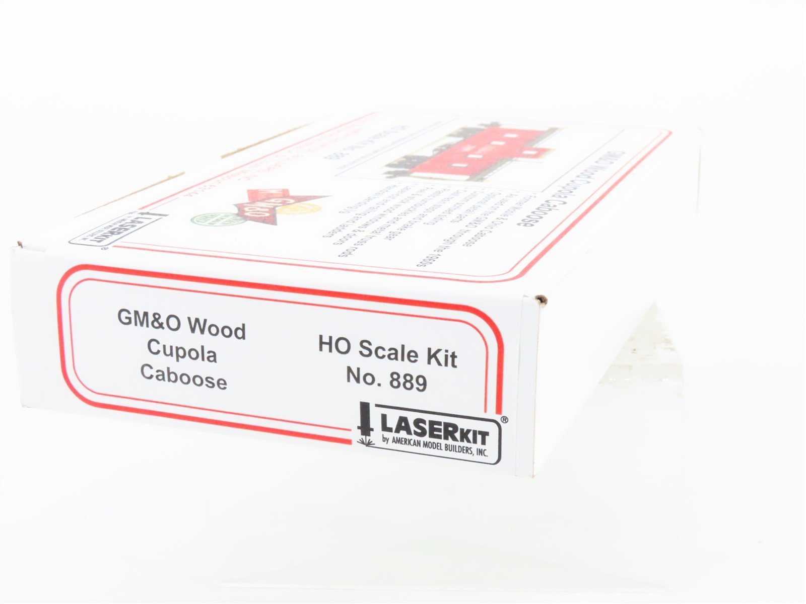 HO Scale LaserKit 889 GM&O Gulf Mobile & Ohio Wood Cupola Caboose Kit