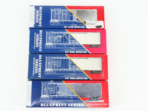 LOT of 4 HO Scale Branchline T&P Texas & Pacific 40' Postwar & 50' Boxcar Kits