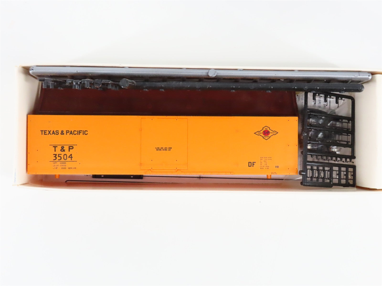 LOT of 4 HO Scale Branchline T&P Texas & Pacific 40' Postwar & 50' Boxcar Kits
