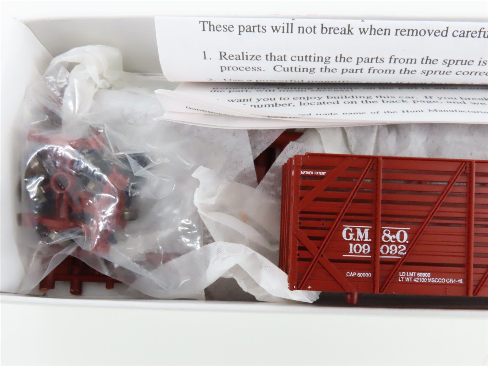 LOT of 4 HO Scale Proto 2000 GM&O/ATSF/MPCX Stock, Tankcar, and Boxcar Kits