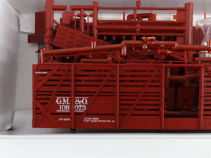 LOT of 4 HO Scale Proto 2000 GM&O/ATSF/MPCX Stock, Tankcar, and Boxcar Kits