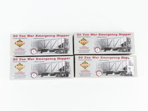 LOT of 4 HO Proto 2000 GM&O Gulf Mobile & Ohio 50-Ton War Emergency Hopper Kits