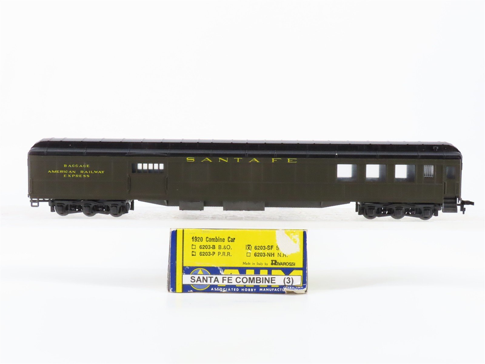 HO Scale AHM 6203 ATSF Santa Fe 1920s Combine Passenger Car