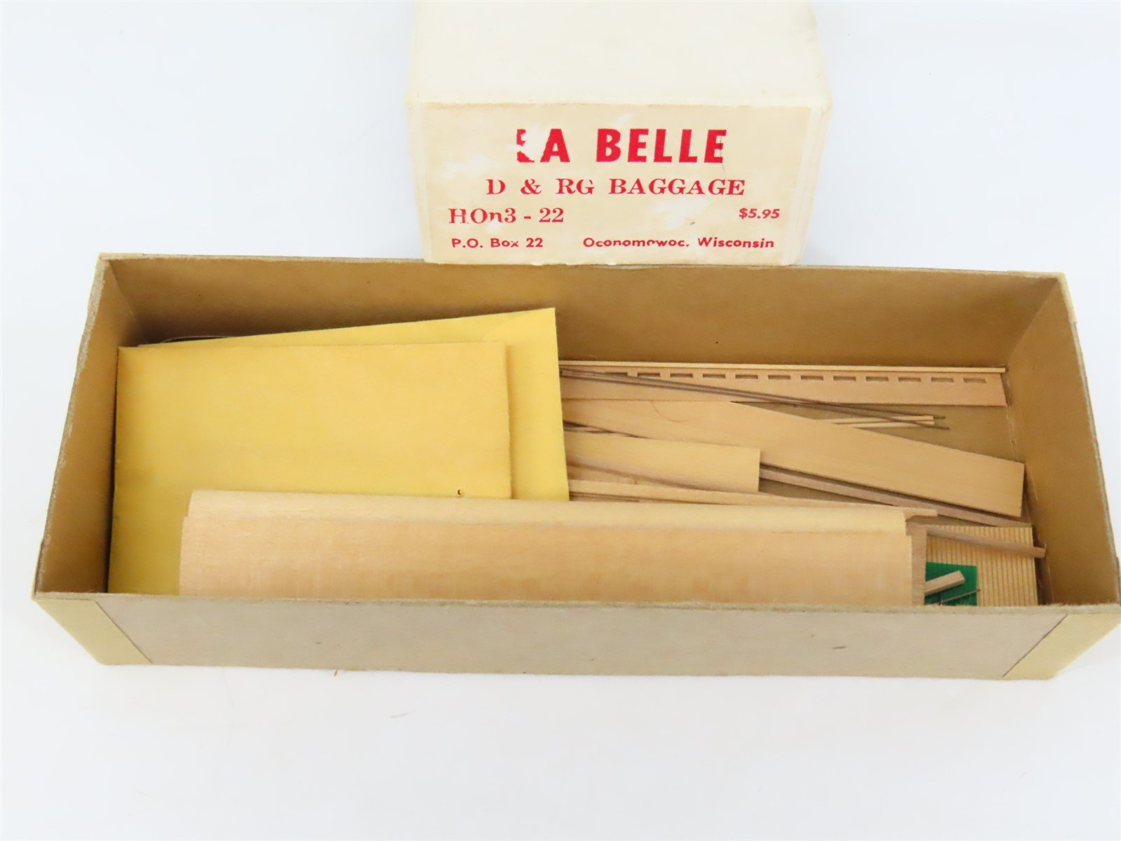 HOn3 Scale LaBelle Craftsman Kit #HOn3-22 Undecorated D&RGW Baggage Passenger