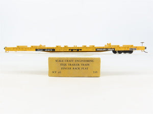 HO Scale-Craft SCF-1 TTJX Finger Rack Flat Car #81975 w/ Load - Custom