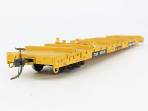HO Scale-Craft SCF-1 TTJX Finger Rack Flat Car #81975 w/ Load - Custom