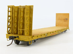 HO Scale Gloor Craft 317 UP Union Pacific 55' Bulkhead Flat Cars 2-Pack - Custom