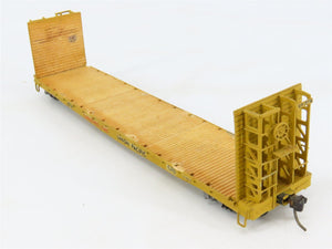 HO Scale Gloor Craft 317 UP Union Pacific 55' Bulkhead Flat Cars 2-Pack - Custom