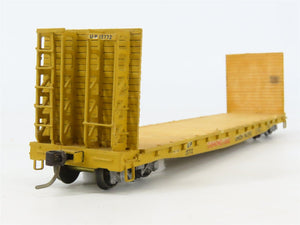 HO Scale Gloor Craft 317 UP Union Pacific 55' Bulkhead Flat Cars 2-Pack - Custom