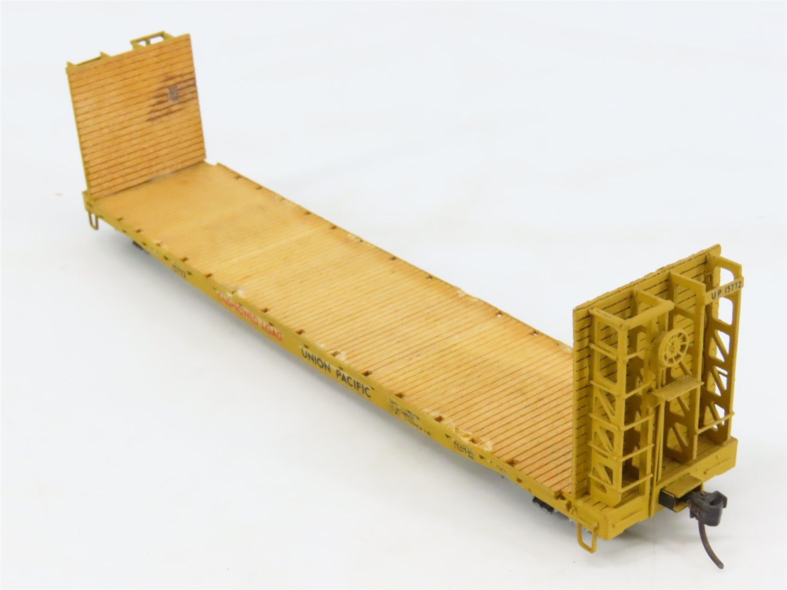 HO Scale Gloor Craft 317 UP Union Pacific 55' Bulkhead Flat Cars 2-Pack - Custom