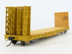HO Scale Gloor Craft 317 UP Union Pacific 55' Bulkhead Flat Cars 2-Pack - Custom