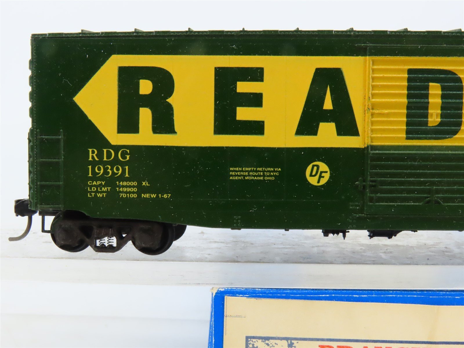 HO Branchline / E&C Shops 12503 RDG Reading 50' PS1 Box Car #19391 - UPGRADED