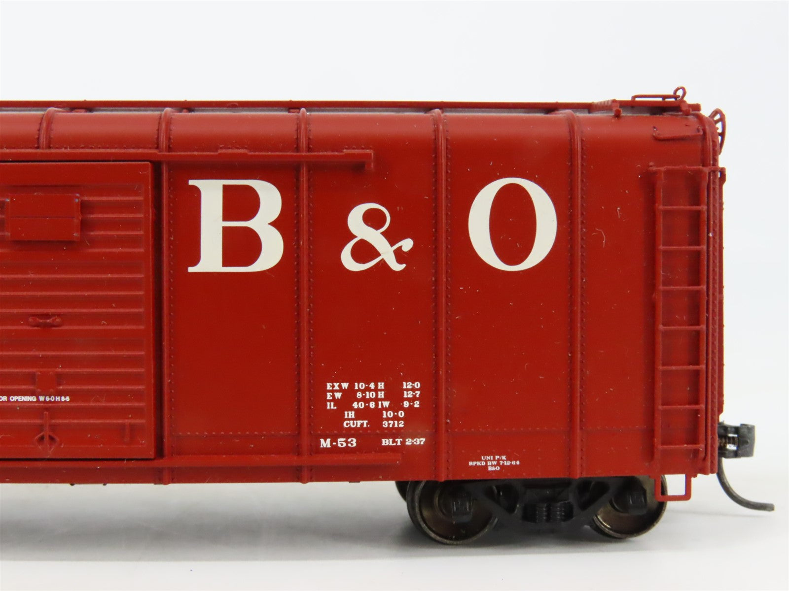 HO Scale Fox Valley FVM B&O Baltimore & Ohio 40' Wagon Top Box Car #380008