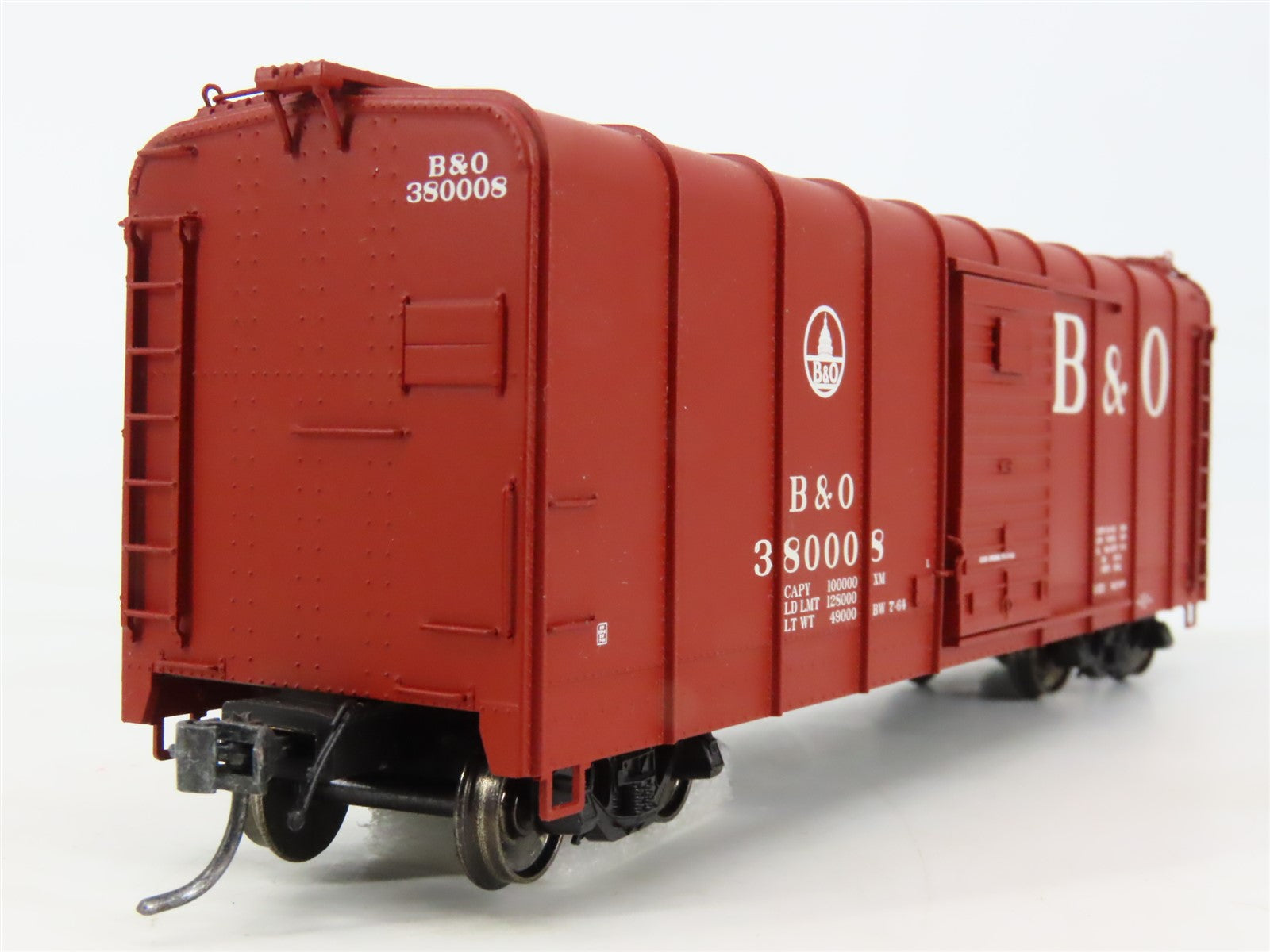 HO Scale Fox Valley FVM B&O Baltimore & Ohio 40' Wagon Top Box Car #380008