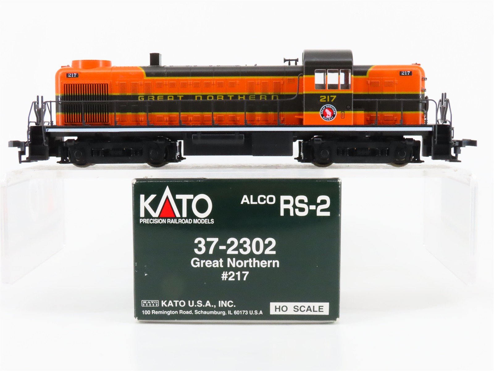 HO Scale KATO 37-2302 GN Great Northern ALCO RS-2 Diesel #217 - DCC Ready