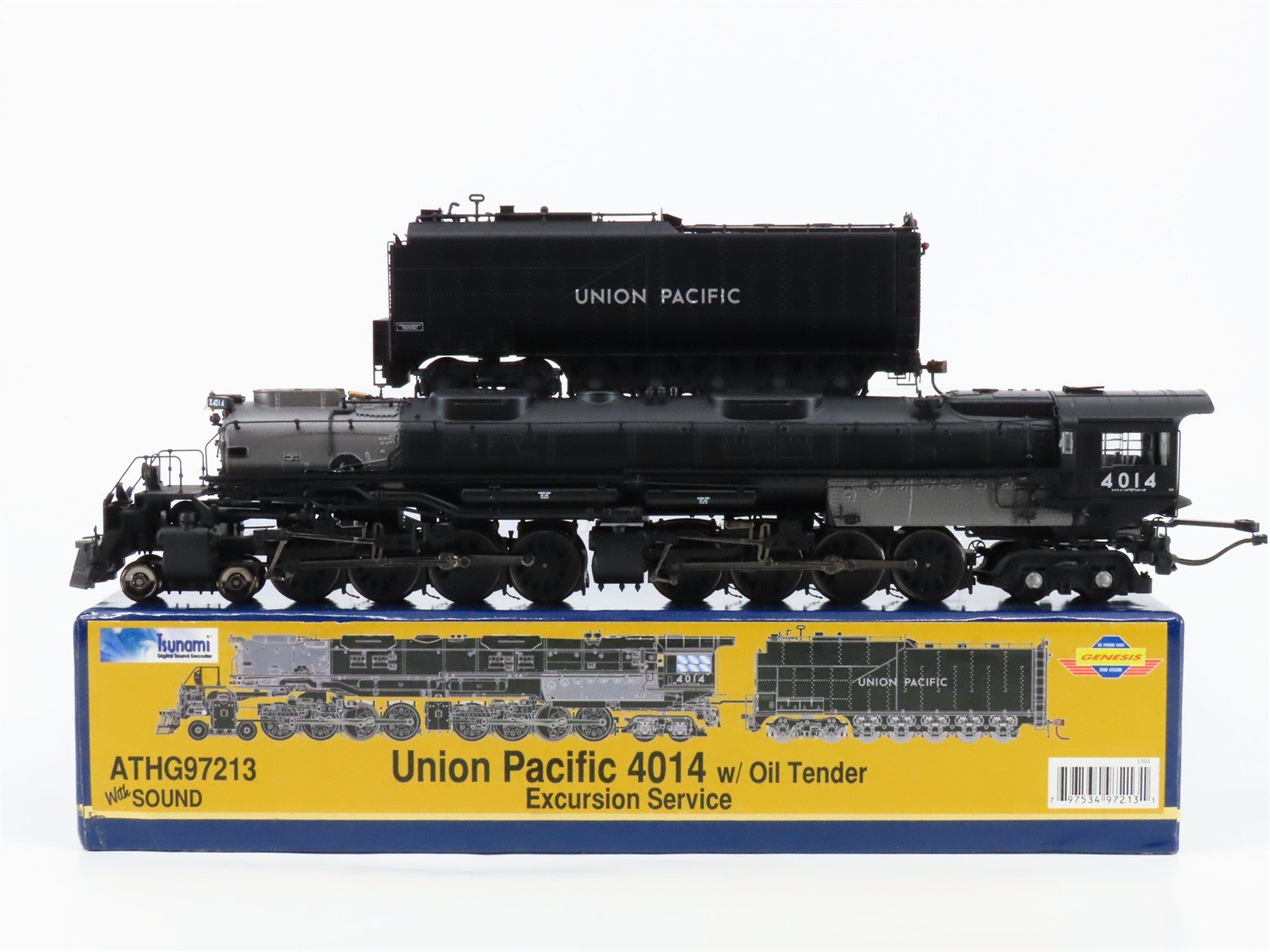 HO Scale Athearn Genesis ATHG97213 UP 4-8-8-4 Big Boy Steam #4014 w/ DCC & Sound