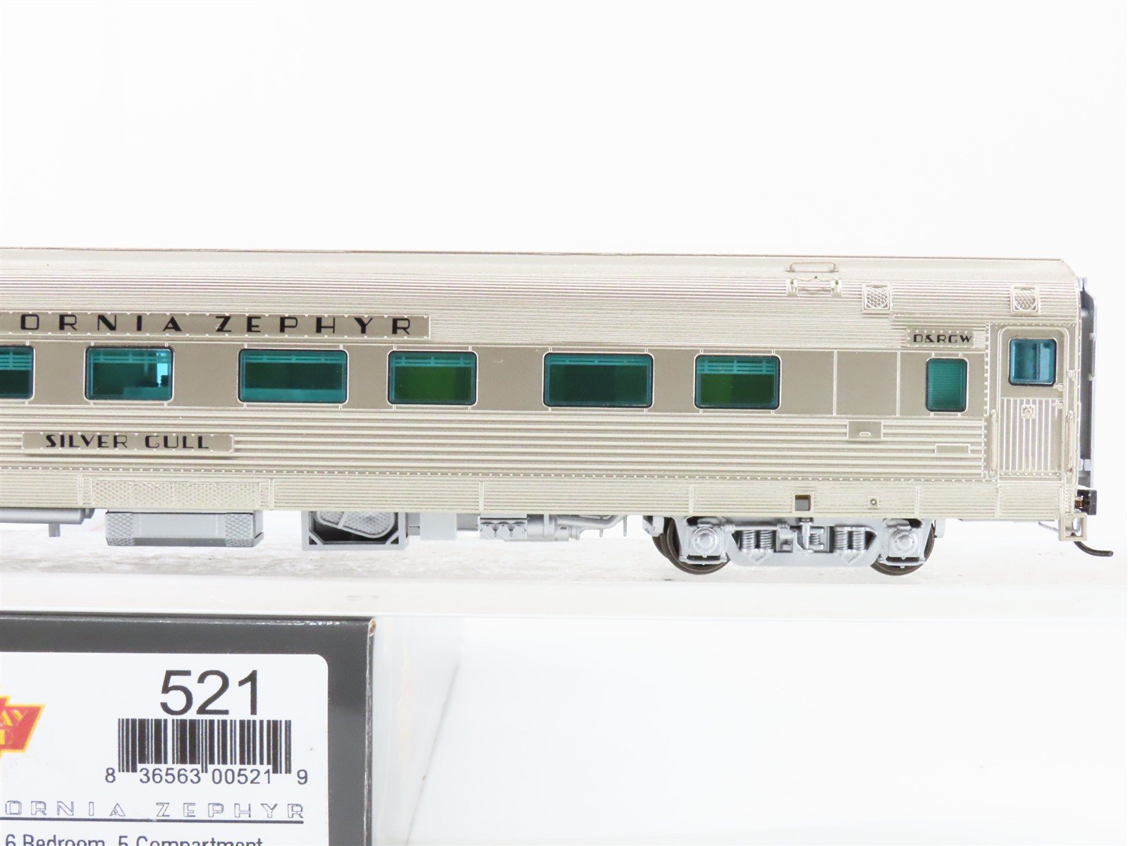 HO Broadway Limited BLI 521 D&RGW California Zephyr 6-5 Sleeper Passenger #1135