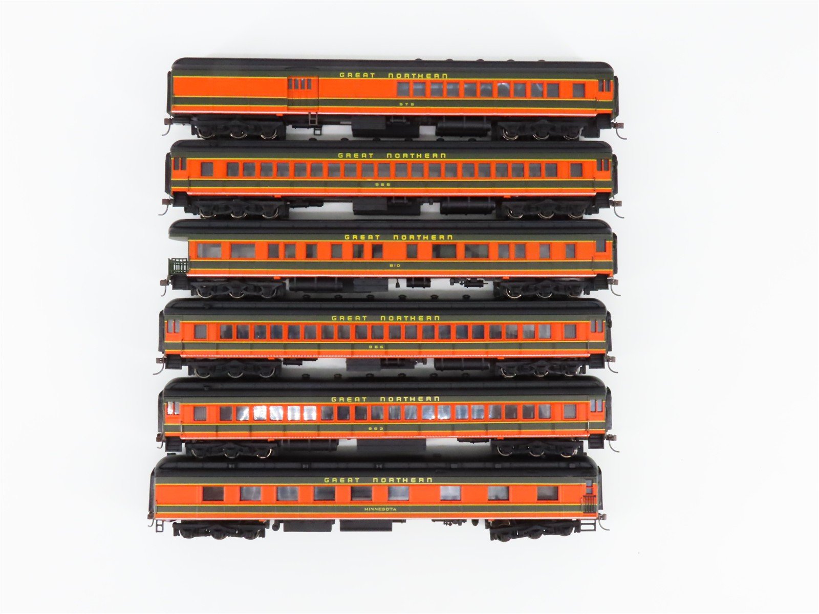 HO Scale Bachmann Spectrum GN Great Northern Passenger 6-Car Set