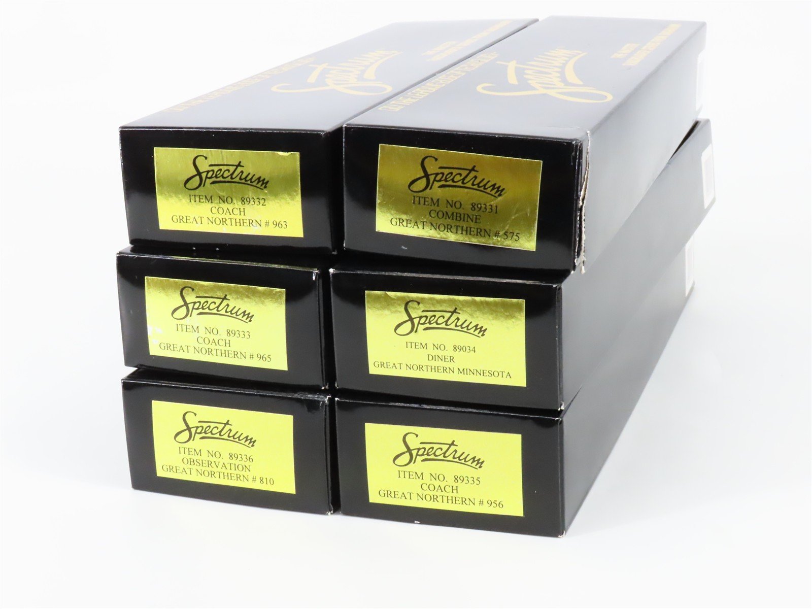 HO Scale Bachmann Spectrum GN Great Northern Passenger 6-Car Set
