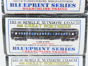 HO Scale Branchline Blueprint Kit 5121 GN 80' Coach Passenger 3-Car Set - SEALED