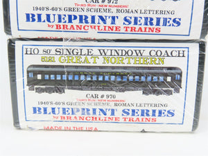 HO Scale Branchline Blueprint Kit 5121 GN 80' Coach Passenger 3-Car Set - SEALED