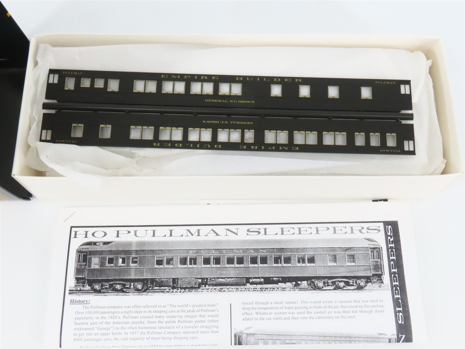 HO Scale Branchline Blueprint Kit 5004 GN Empire Builder 8-1-2 Sleeper Passenger