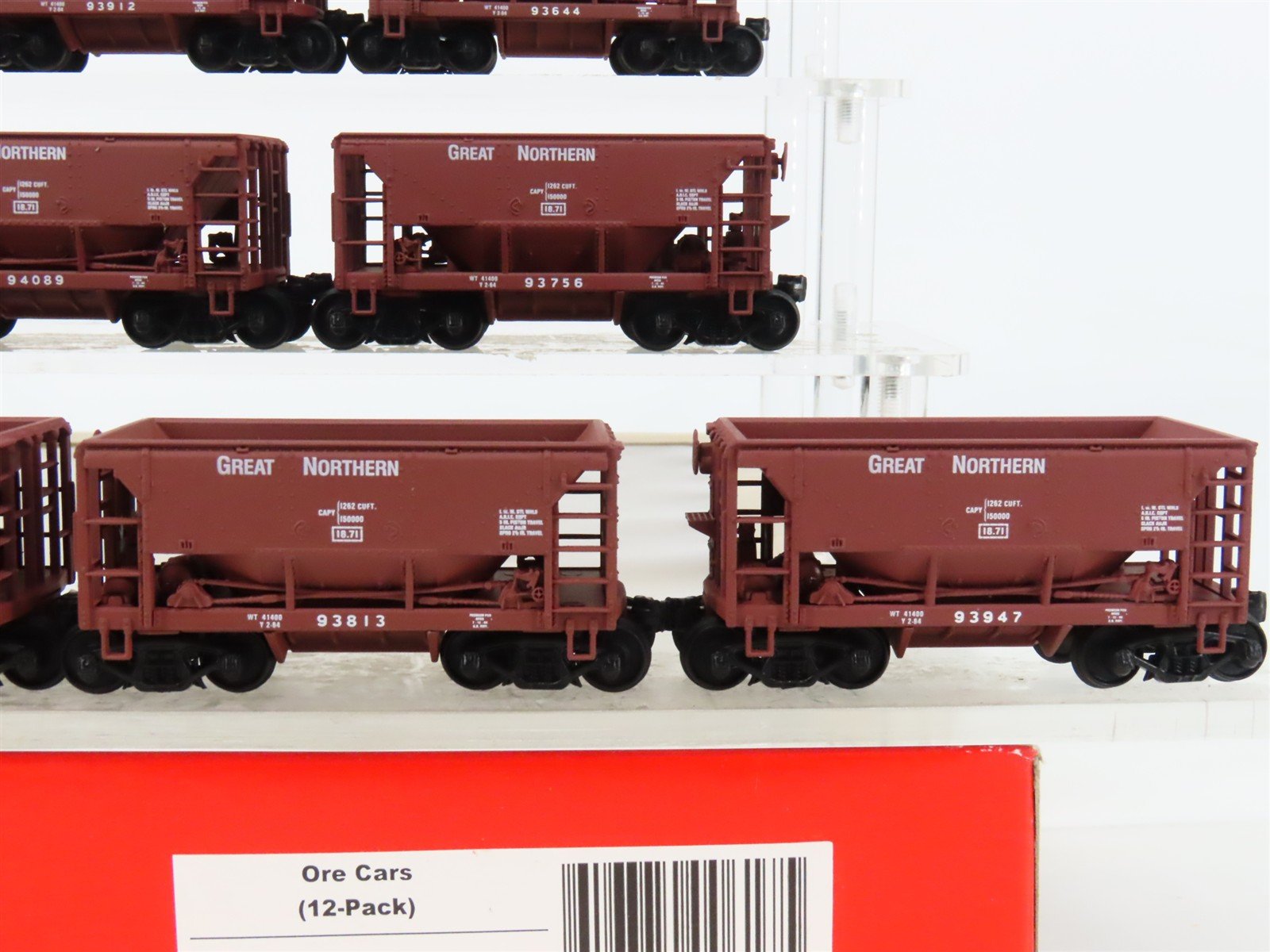HO Scale Walthers 932-4462 GN Great Northern Ore Cars 12-Pack