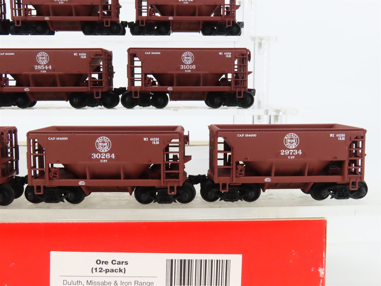 HO Scale Walthers 932-4454 DM&IR Missabe Road Ore Cars 12-Pack