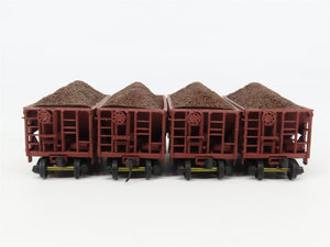 HO Scale Walthers 932-4402 GN Great Northern Ore Cars 4-Pack w/ Custom Load