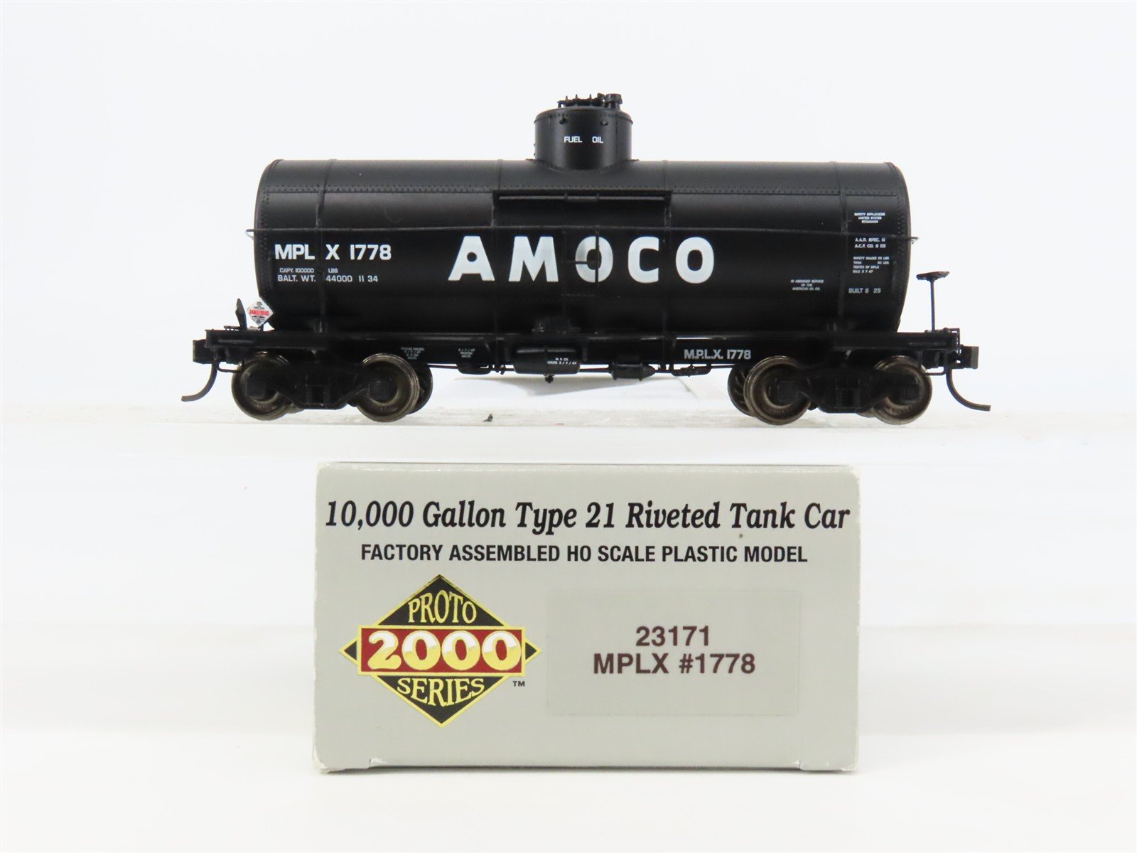 HO Scale Proto 2000 23171 MPLX AMOCO Type 21 Riveted Single Dome Tank Car #1778