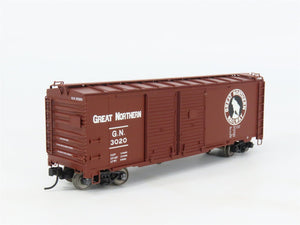 HO Scale Trix 24902-8 GN Great Northern 40' Double Door Box Car #3020