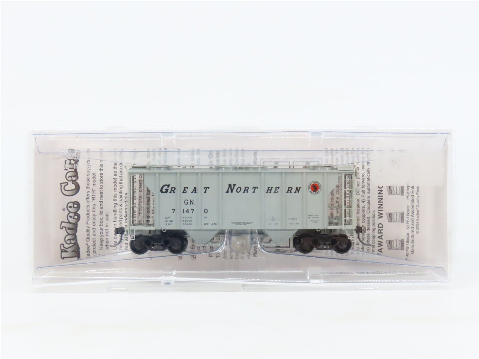 HO Scale Kadee 8013 GN Great Northern 2-Bay Covered Hopper #71470 - SEALED