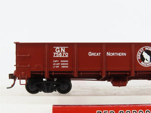 HO Scale Red Caboose RR-35010-29 GN Great Northern Drop Bottom Gondola #75670