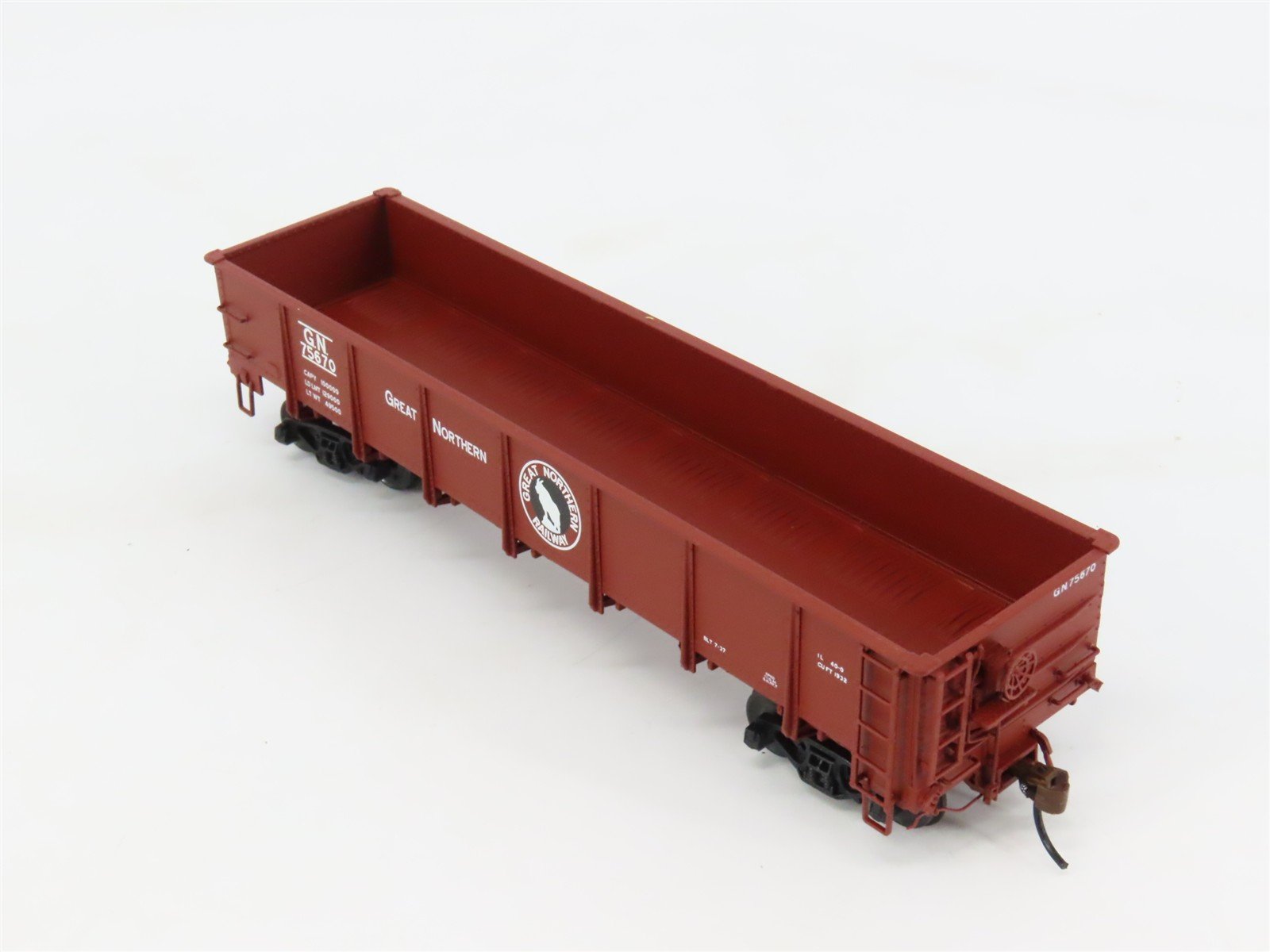 HO Scale Red Caboose RR-35010-29 GN Great Northern Drop Bottom Gondola #75670