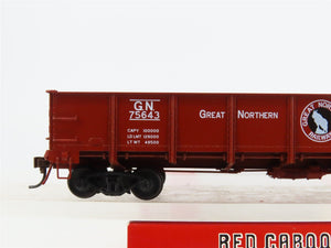 HO Scale Red Caboose RR-35010-17 GN Great Northern Drop Bottom Gondola #75643