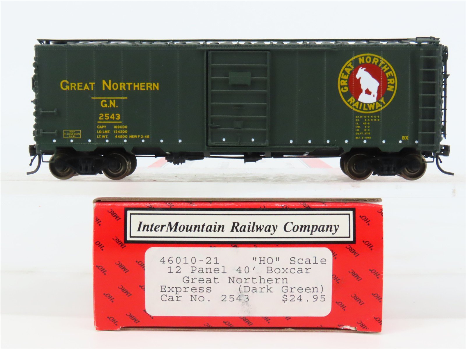 HO Scale InterMountain 46010-21 GN Great Northern Express 40' Box Car #2543