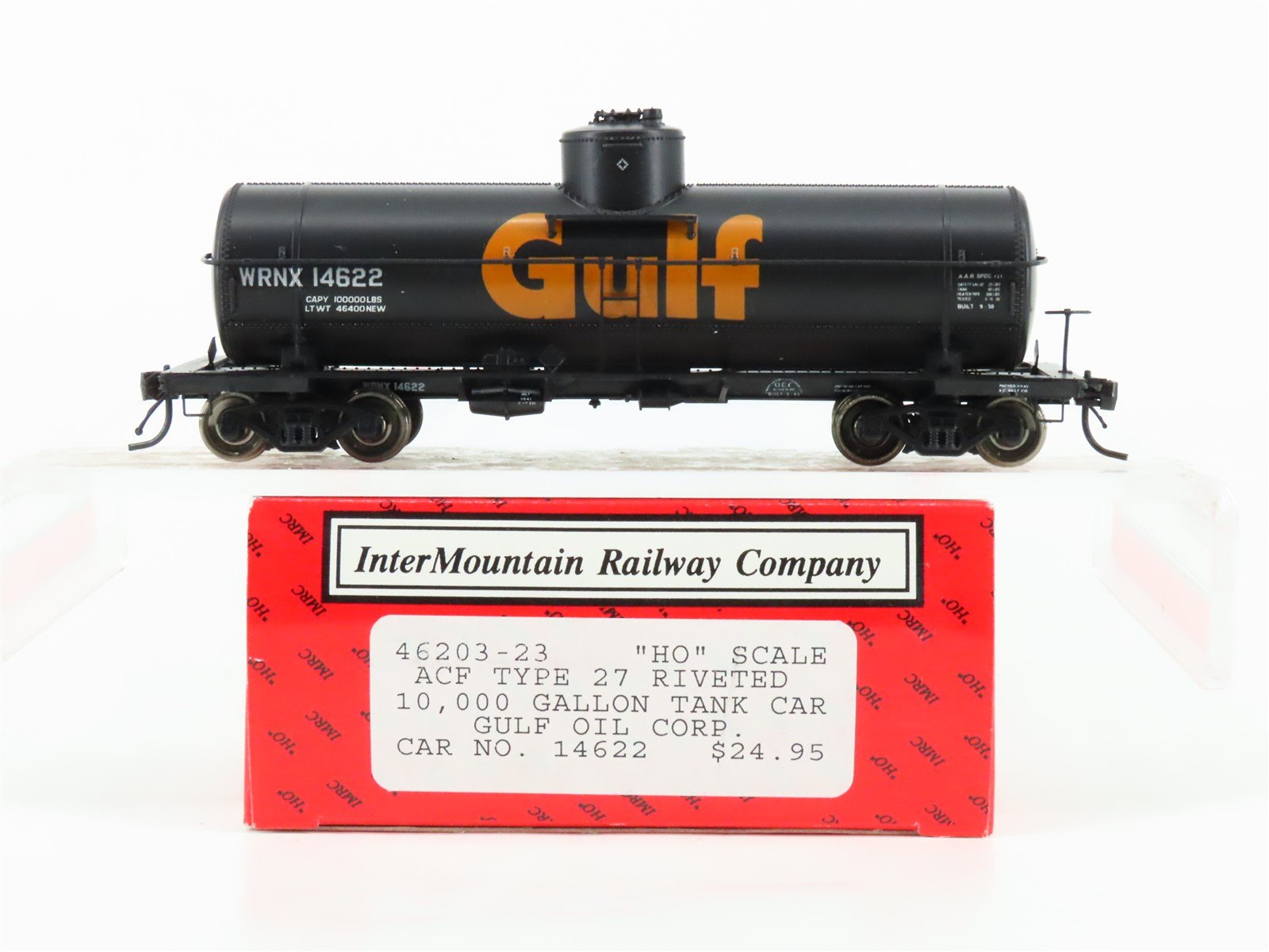 HO InterMountain 46203-23 WRNX Gulf Oil Type 27 Single Dome Tank Car #14622
