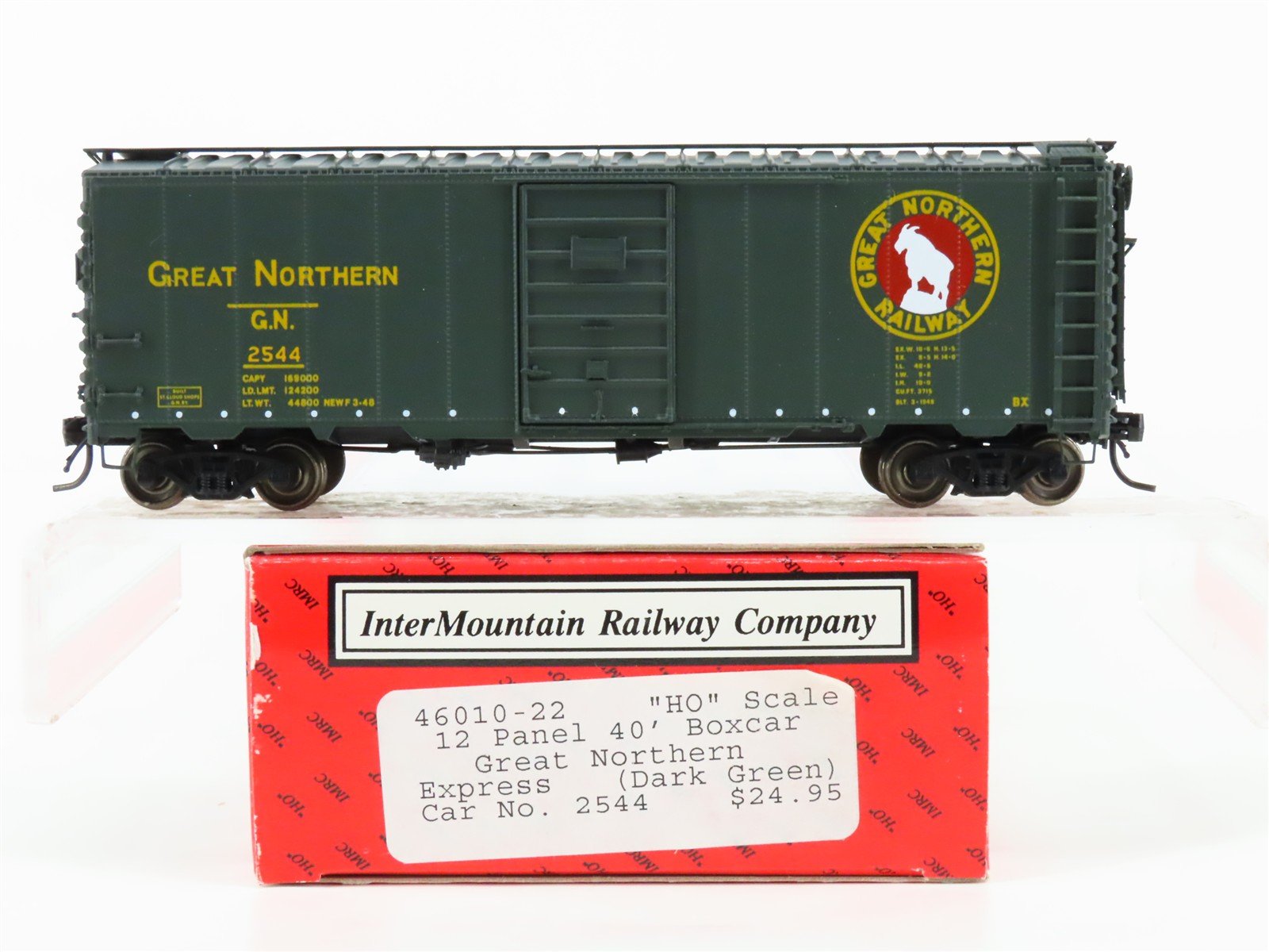 HO Scale InterMountain 46010-22 GN Great Northern Express 40' Box Car #2544