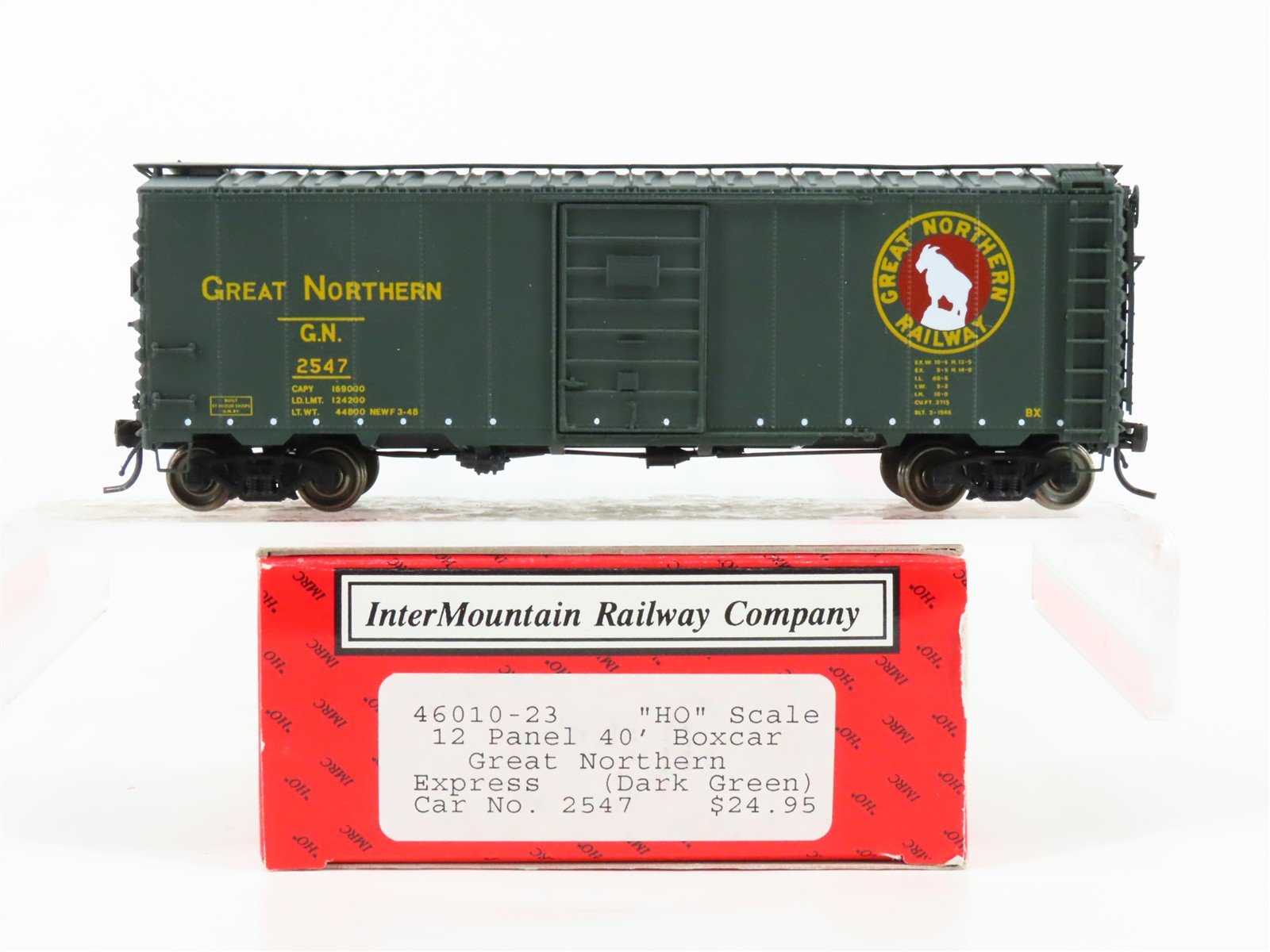 HO Scale InterMountain 46010-23 GN Great Northern Express 40' Box Car #2547