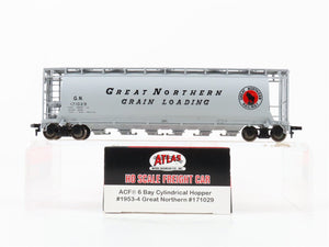 HO Atlas 1953-4 GN Great Northern Grain ACF 6-Bay Cylindrical Hopper #171029