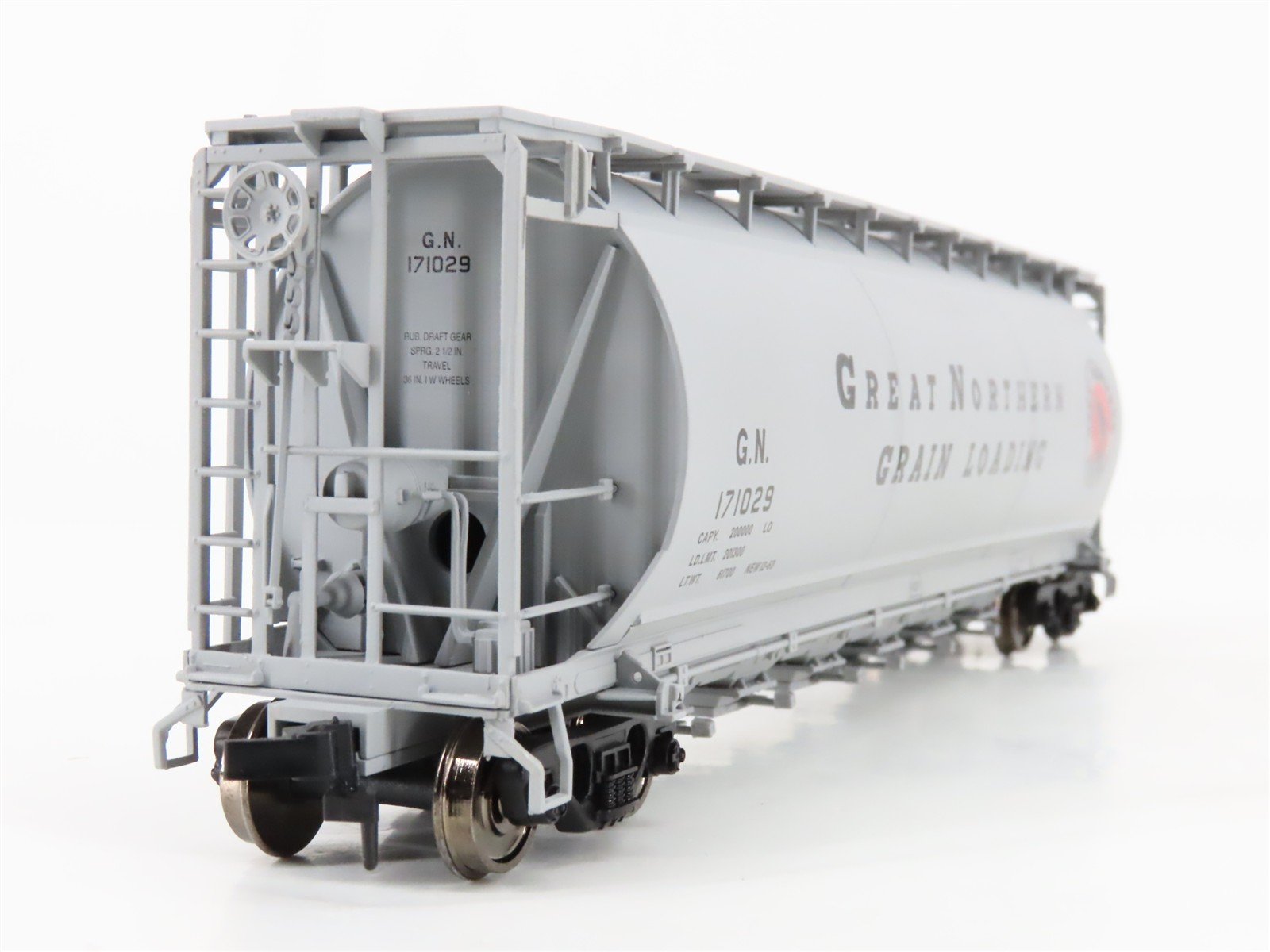 HO Atlas 1953-4 GN Great Northern Grain ACF 6-Bay Cylindrical Hopper #171029