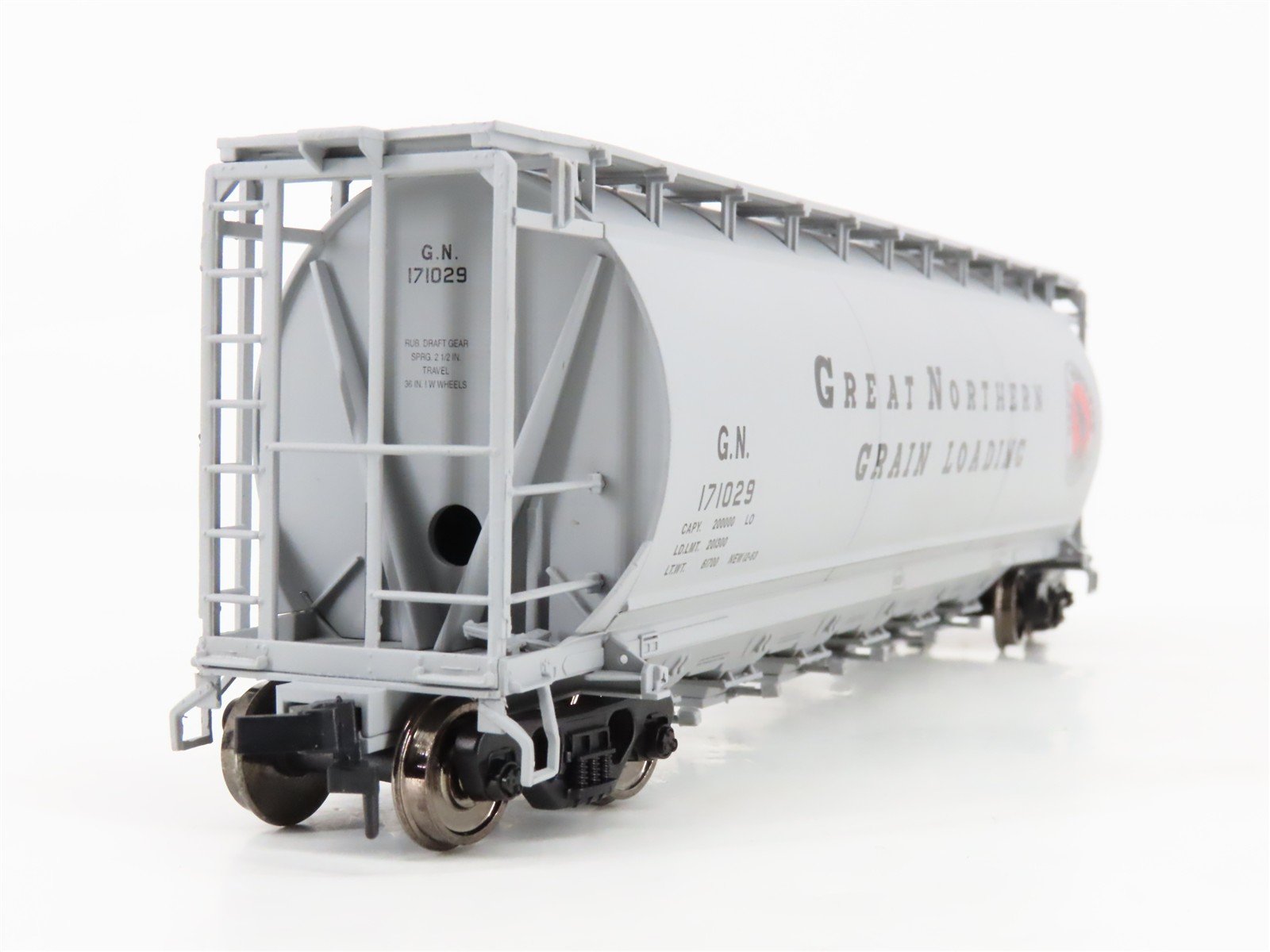 HO Atlas 1953-4 GN Great Northern Grain ACF 6-Bay Cylindrical Hopper #171029