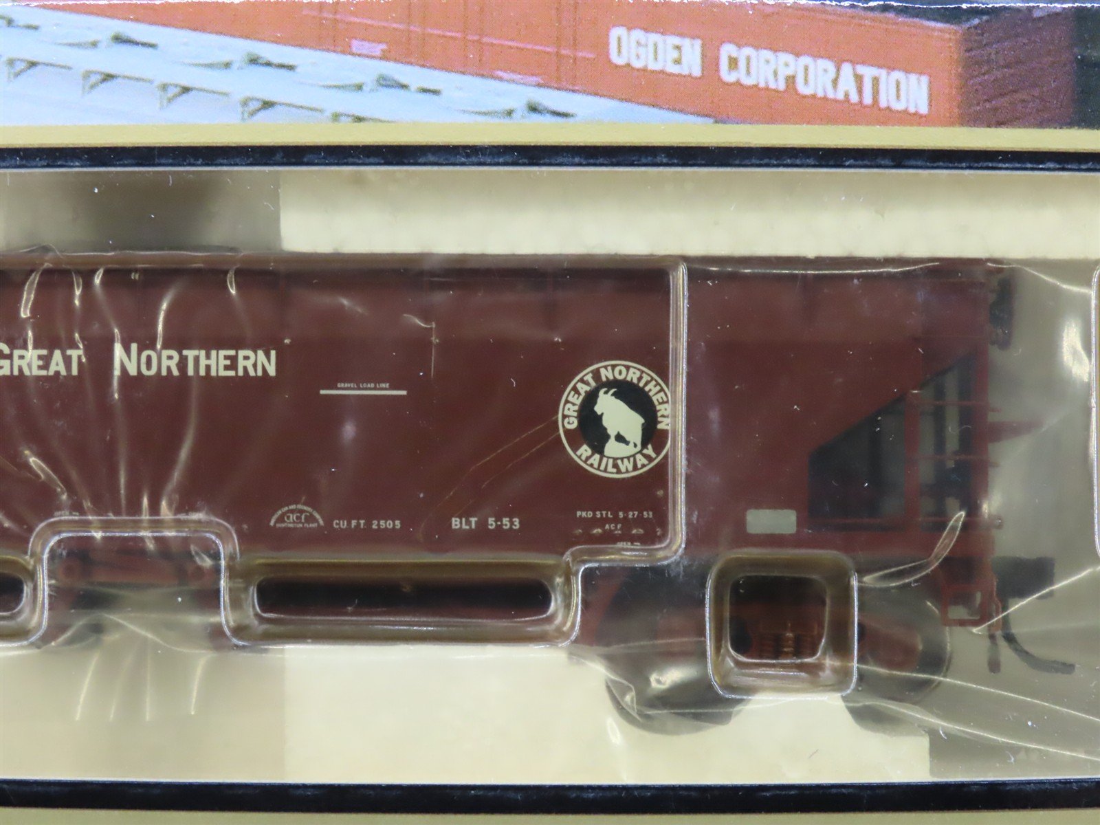 HO Atlas 1151-6 GN Great Northern 2-Bay Hart Ballast Hopper #78088 - SEALED