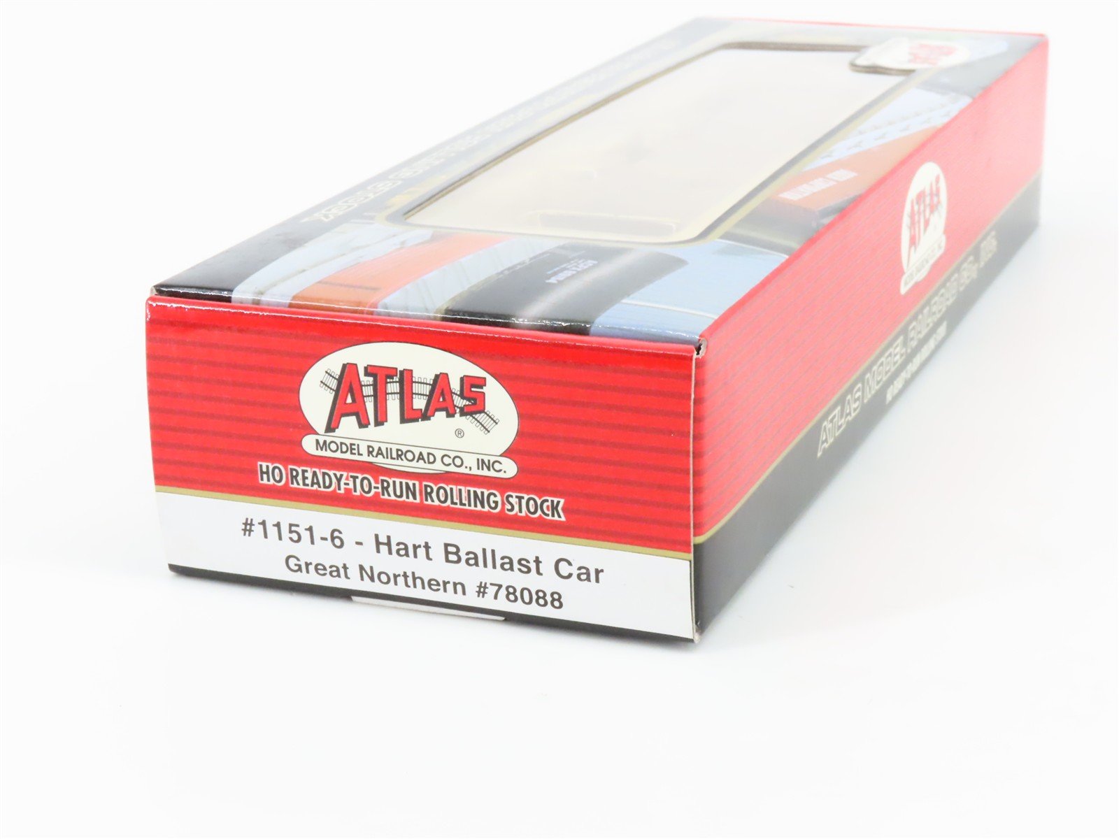HO Atlas 1151-6 GN Great Northern 2-Bay Hart Ballast Hopper #78088 - SEALED