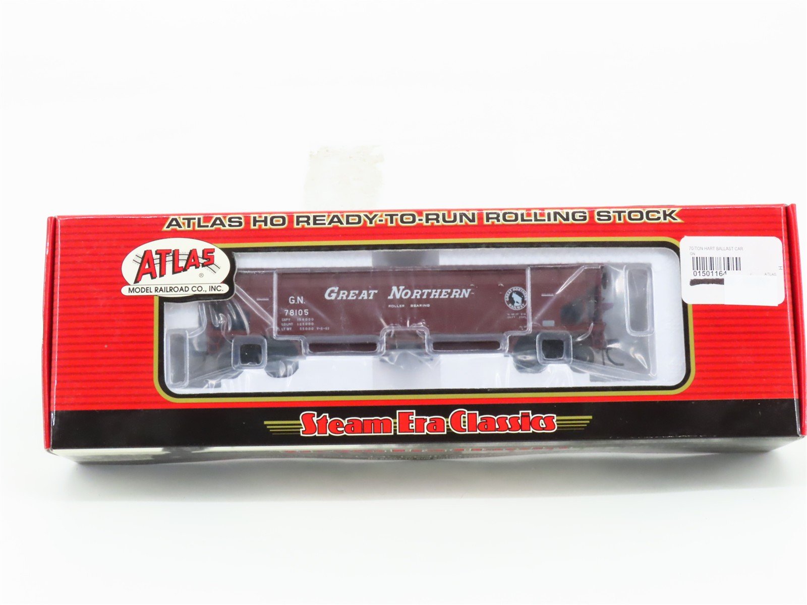 HO Atlas 1164-2 GN Great Northern 2-Bay Hart Ballast Hopper #78105 - SEALED