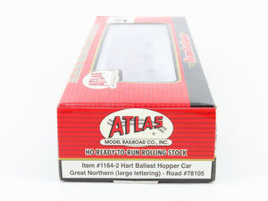 HO Atlas 1164-2 GN Great Northern 2-Bay Hart Ballast Hopper #78105 - SEALED