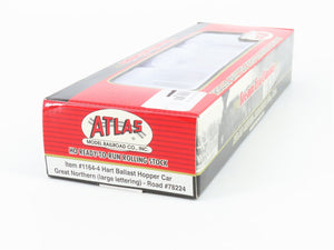 HO Atlas 1164-4 GN Great Northern 2-Bay Hart Ballast Hopper #78224 - SEALED